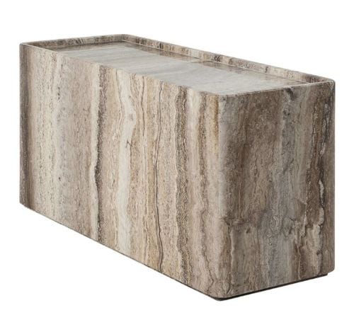 GUBI Pietra Side Table 33x80x40 cm - Lively Sepia