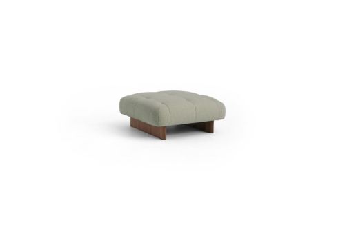HAY Quilton Lift Ottoman 105x105 cm - Lacquered Walnut/Naveli 923
