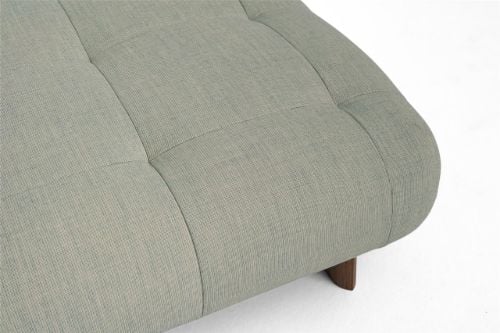 HAY Quilton Lift Ottoman 105x105 cm - Lackiertes Walnussholz/Naveli 923