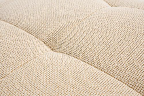 HAY Quilton Lift Ottoman 105x105 cm - Lackierte Eiche/Tartaglia Ockerweiß 857