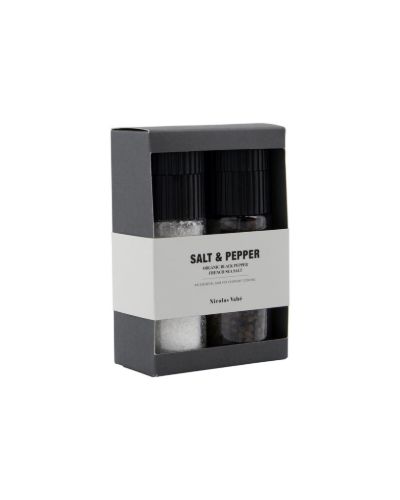 Nicolas Vahé Gaveæske Salt & Organic Pepper 120 g og 60 g