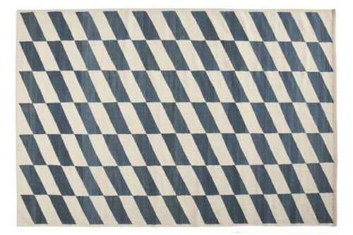 HAY Shift Kelim Rug 200x300 - Blue
