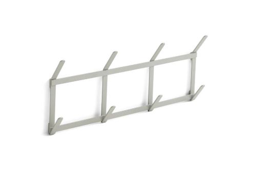 HAY Tape Coat Rack 22x49,5x5,5 cm - Metallic Grey
