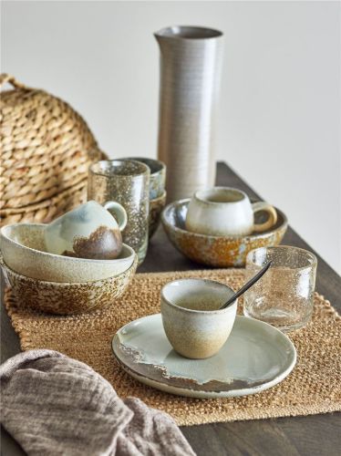 Bloomingville Paula Frühstücksset – Steinzeug/Braun
