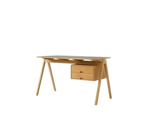 &Tradition Daystack RD3 Desk 122x61x71 cm - Beech/Fenix Verde Comodoro 0750