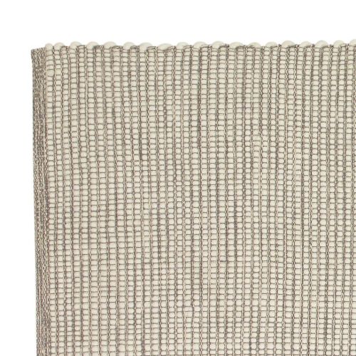 Hübsch Mohnteppich groß 200 x 300 cm – Grau/Weiß