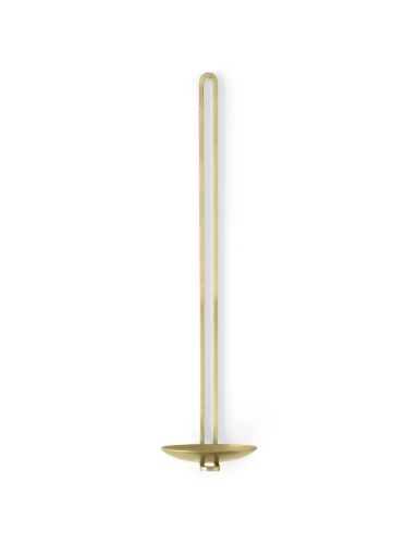 Audo Copenhagen Clip Candle Holder Wall H: 34 cm - Brass