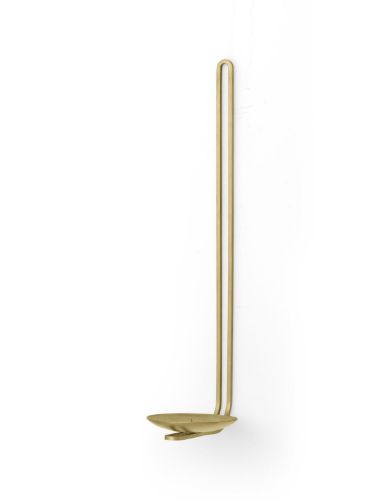 Audo Copenhagen Clip Kerzenhalter Wand H: 34 cm - Messing