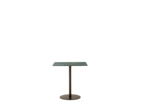 &Tradition In Between SK16 Dining Table 60x70 cm - Verde Guatemala Marble/Bronzed Base