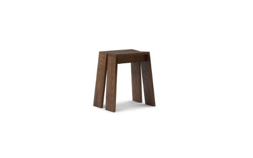 Normann Copenhagen Let Skammel H: 46 cm - Brun Bejdset Ask