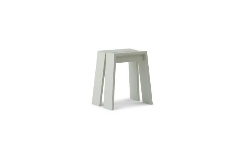Normann Copenhagen Let Skammel H: 46 cm - Lysegrå Bejdset Ask