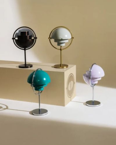 GUBI Multi-Lite Tragbare Lampe H: 30 cm - Schwarzmessing/Schwarzmessing