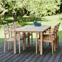 Bild von Mandalay Cambridge L: 200 cm und 6 York Chairs – Teak