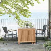 Bild von Mandalay Cambridge Klapptisch L: 200 cm und 2 Marguerit String Chairs – Teak