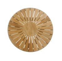 Bild von Mandalay Marguerit Loungetisch Ø50 cm Inkl. 2 Liegestühle Gartenmöbel-Set – Olivgrün/Teak