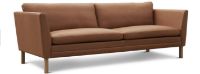 Bild von Mogens Hansen MH 2301 3-Personen-Sofa (2-teilig) L 222 cm – Gefion Semianilin-Leder/Cognac Nr. 15/Seifenbehandelte Eiche