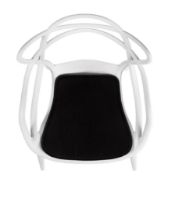 Bild von Bent Hansen Kissen für Kartell Masters Stuhl H: 8 mm – Basic Leder Schwarz