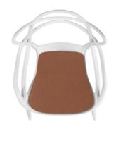 Bild von Bent Hansen Kissen für Kartell Masters Stuhl H: 8 mm – Basic Leder Cognac