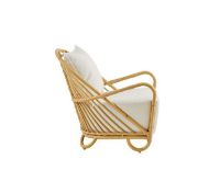 Bild von Sika-Design Charlottenborg Stuhl SH: 39 cm – Alurattan Natur/Weiß Sitz- und Rückenkissen mit Quick Dry Foam