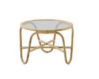 Bild von Sika-Design Charlottenborg Tisch Ø: 69 cm – Natur/Rattan