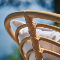Bild von Sika-Design Charlottenborg Stuhl SH: 39 cm – Alurattan Natur/Taupe Sitz- und Rückenkissen mit Quick Dry Foam
