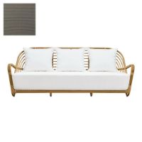 Bild von Sika-Design Charlottenborg Außenbereich 3-Pers. Sofa B: 199 cm – Natürliches Alu-Rattan/Tempotest Taupe