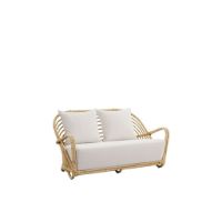 Bild von Sika Design Charlottenborg 2-Pers. Sofa B: 137 cm – Natürliches Rattan/Tempotest-Weiß