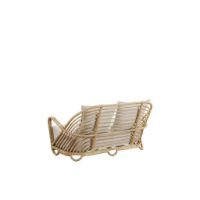 Bild von Sika Design Charlottenborg 2-Pers. Sofa B: 137 cm – Natürliches Rattan/Tempotest-Weiß