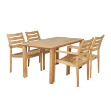 Bild von Mandalay Cambridge L: 140 cm und 4 York Chairs – Teak