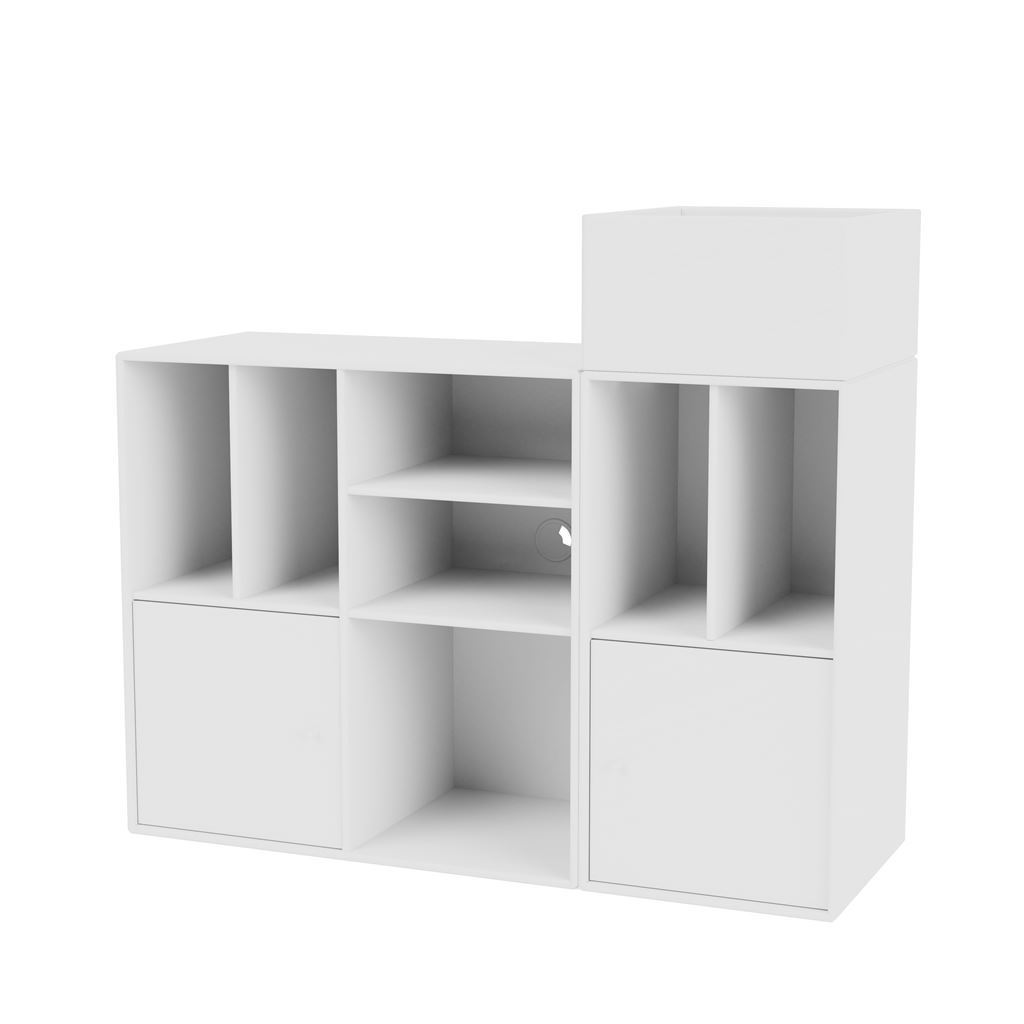 Bild von Montana QS Selection Spin III Rack für Vinyls mit Aufhängungshalterung 105 x 89,6 x 38 cm – 101 New White