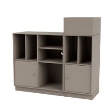 Bild von Montana QS Selection Spin III Rack für Vinyls mit Sockel 105 x 96,6 x 38 cm – 141 Trüffel