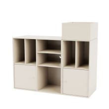 Bild von Montana QS Selection Spin III Rack für Vinyls mit Aufhängungshalterung 105 x 89,6 x 38 cm – 158 Hafer