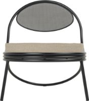 Bild von GUBI Copacabana Outdoor Loungesessel - Schwarz Seidenmatt/Standard Lorkey Limonta