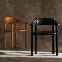 Bild von GUBI Daumiller Sessel SH: 45 cm - Kiefer Braun Schwarz