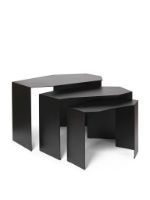 Bild von Ferm Living Shard Cluster Tische 3er-Set - Schwarz