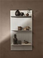 Bild von Ferm Living Lager Wandregal Triple H: 100 cm - Graues Aluminium