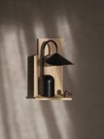 Bild von Tragbare Lampe Arum von Ferm Living, H: 30 cm – Schwarz 
