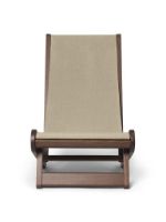 Bild von Ferm Living Hemi Loungesessel H: 104,5 cm - Dunkel gebeizt/Natur