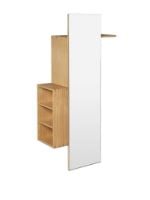 Bild von Ferm Living Bon Flurschrank 70x138 cm - Geölte Eiche/Spiegelglas