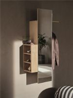 Bild von Ferm Living Bon Flurschrank 70x138 cm - Geölte Eiche/Spiegelglas