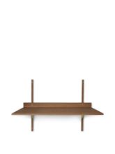 Bild von Ferm Living Sector Schreibtisch 87x45,1 cm - Geräucherte Eiche/Messing