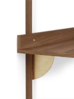 Bild von Ferm Living Sector Schreibtisch 87x45,1 cm - Geräucherte Eiche/Messing