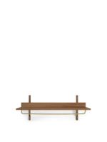 Bild von Ferm Living Sector Rack Regal 87x37 cm - Geräucherte Eiche/Messing