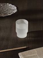 Bild von Ferm Living Ripple Glas 4er Set Ø: 7 cm - Milchglas