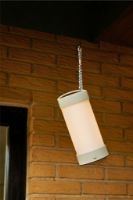 Bild von Hübsch Camp Tragbare Lampe H: 21 cm – Sand/Weiß/Mehrfarbig