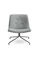 Bild von Bent Hansen Primum Loungesessel – Fluffy/Schwarzes Metall mit Drehgestell