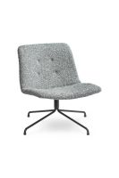 Bild von Bent Hansen Primum Loungesessel – Fluffy/Schwarzes Metall mit Drehgestell