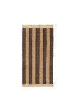 Bild von Ferm Living Ives Teppich 80x140 cm - Hellbraun/Schokolade