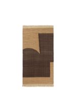 Bild von Ferm Living Forene Teppich 80x140 cm - Hellbraun/Schokolade