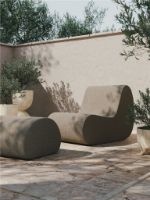 Bild von Ferm Living Rouli Pouf 38x67 cm - Reines Bouclé/Sand